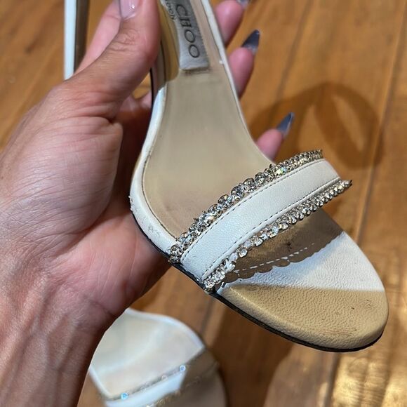 Jimmy Choo rhinestones heeled sandals - Picture 9 of 14